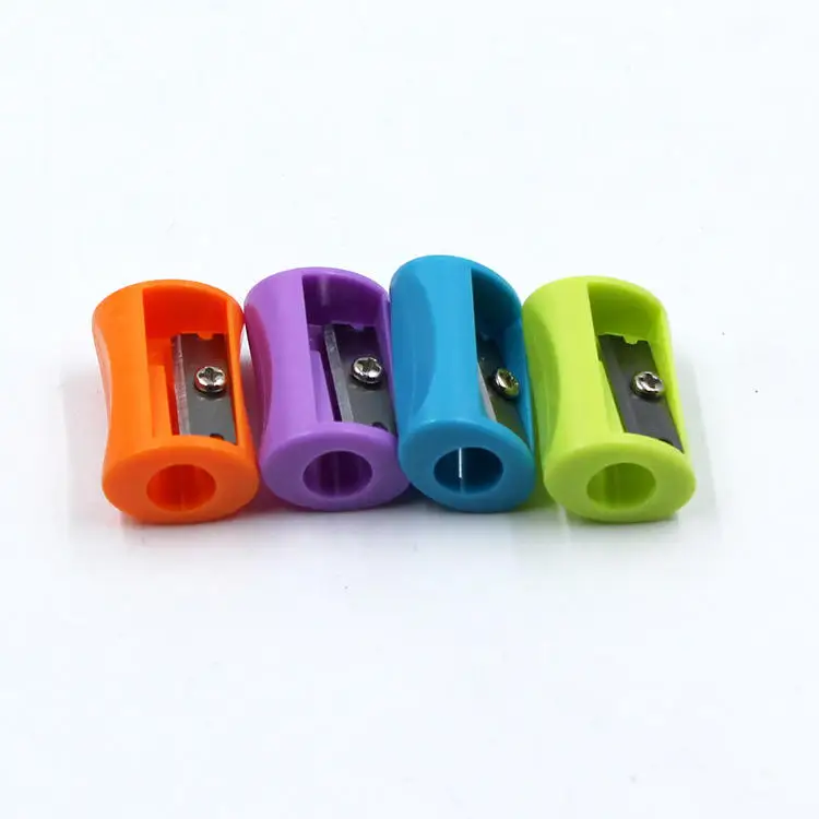 Хит продаж новый детский металлический пластиковый инструмент для заточки маленькая красочная точилка карандашей