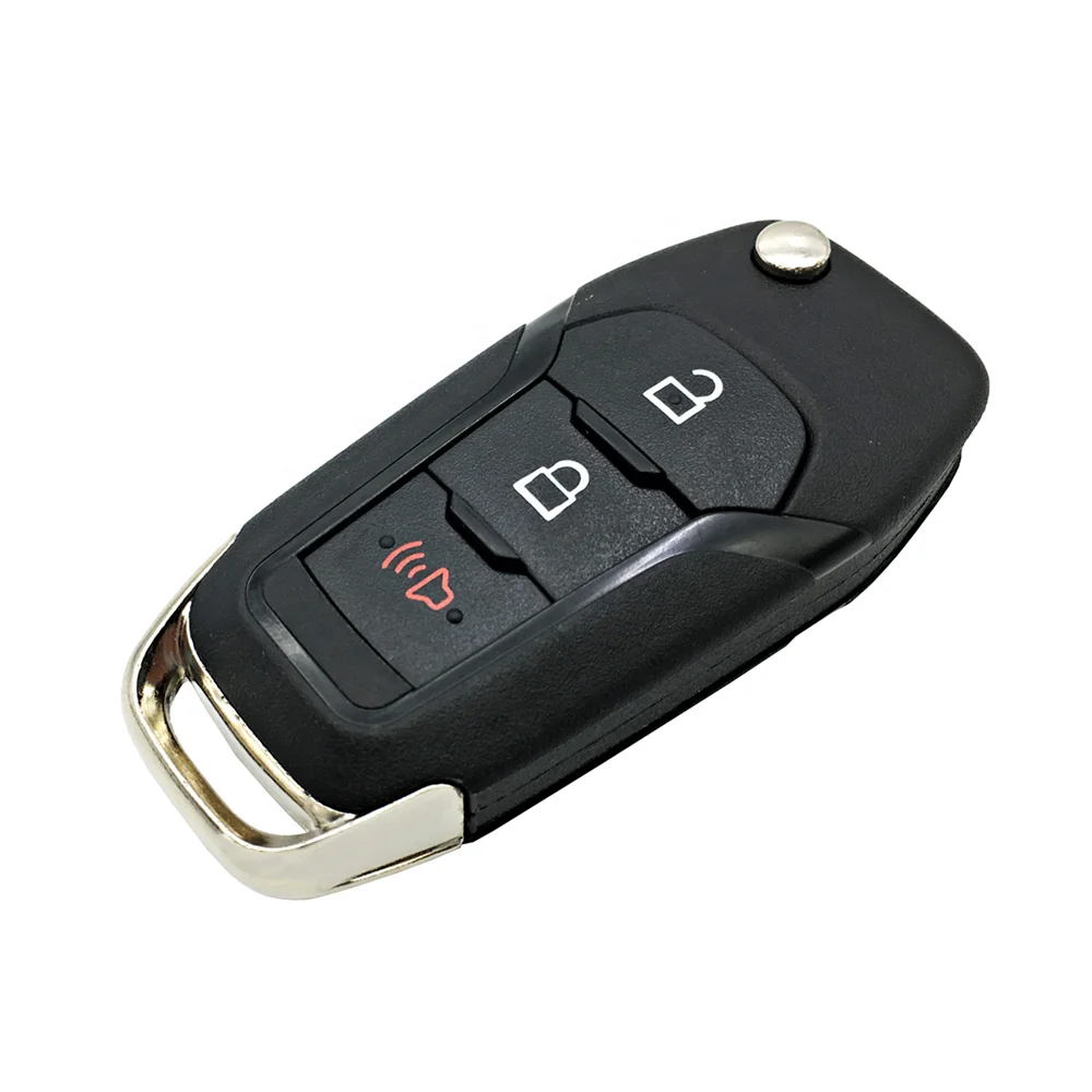 3 Buttons Flip Car Remote Key Shell Fob Smart Housing For Ford Fusion Escort Focus Mondeo Ranger