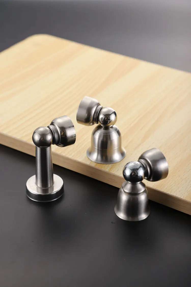 door hinge handled door stopper magnet wood adjustwooden toilet partition rubber buffer protection door stop stopper