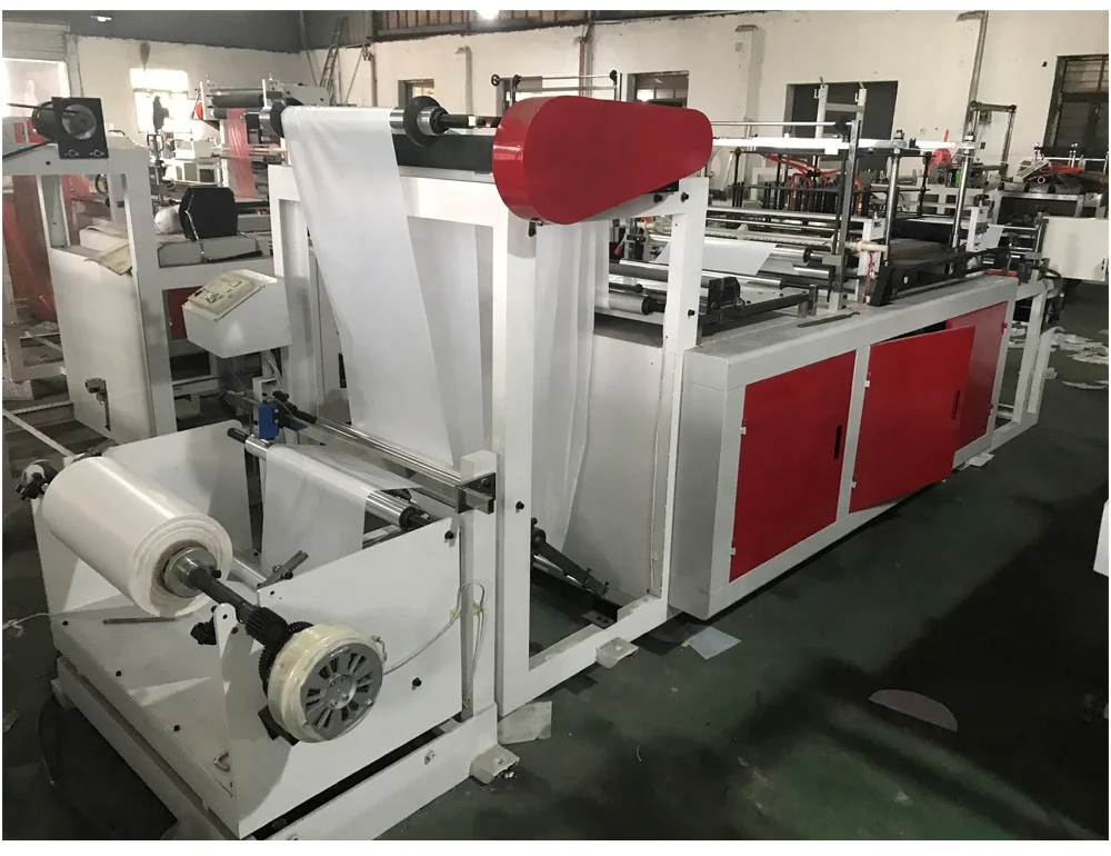 Automatic Disposable Clear LDPE Poly Laundry Dry Cleaning Garment Clothes Cover Plastic Bag Roll Making Machine