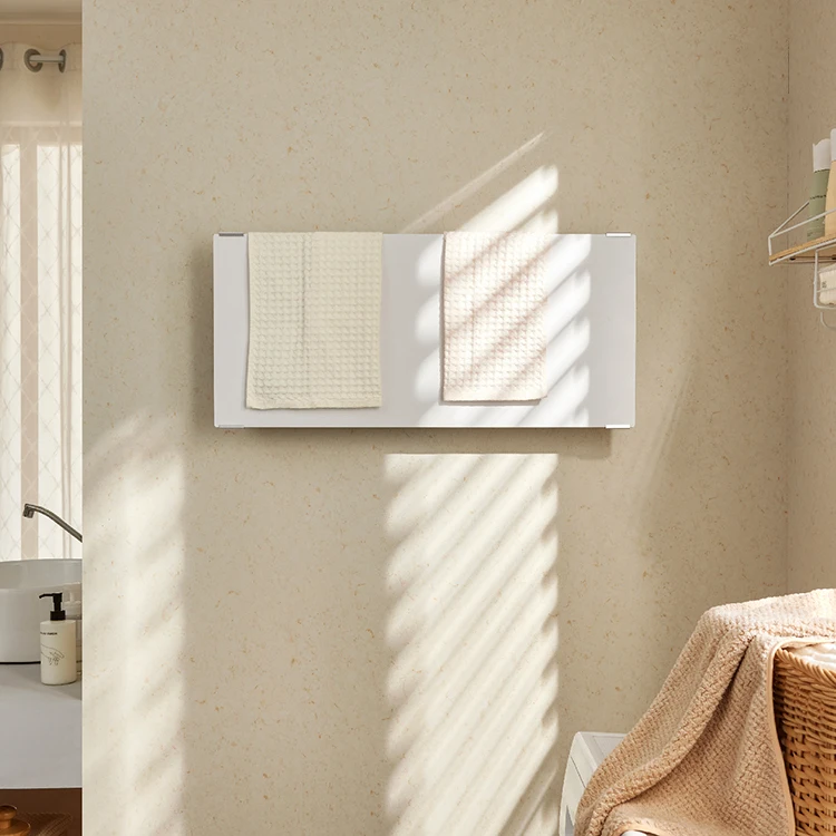 SANIPRO New Smart Graphene Heated Towel Rack Warmer Bathroom Electric Heating Sterilization Drying Towel Rack
