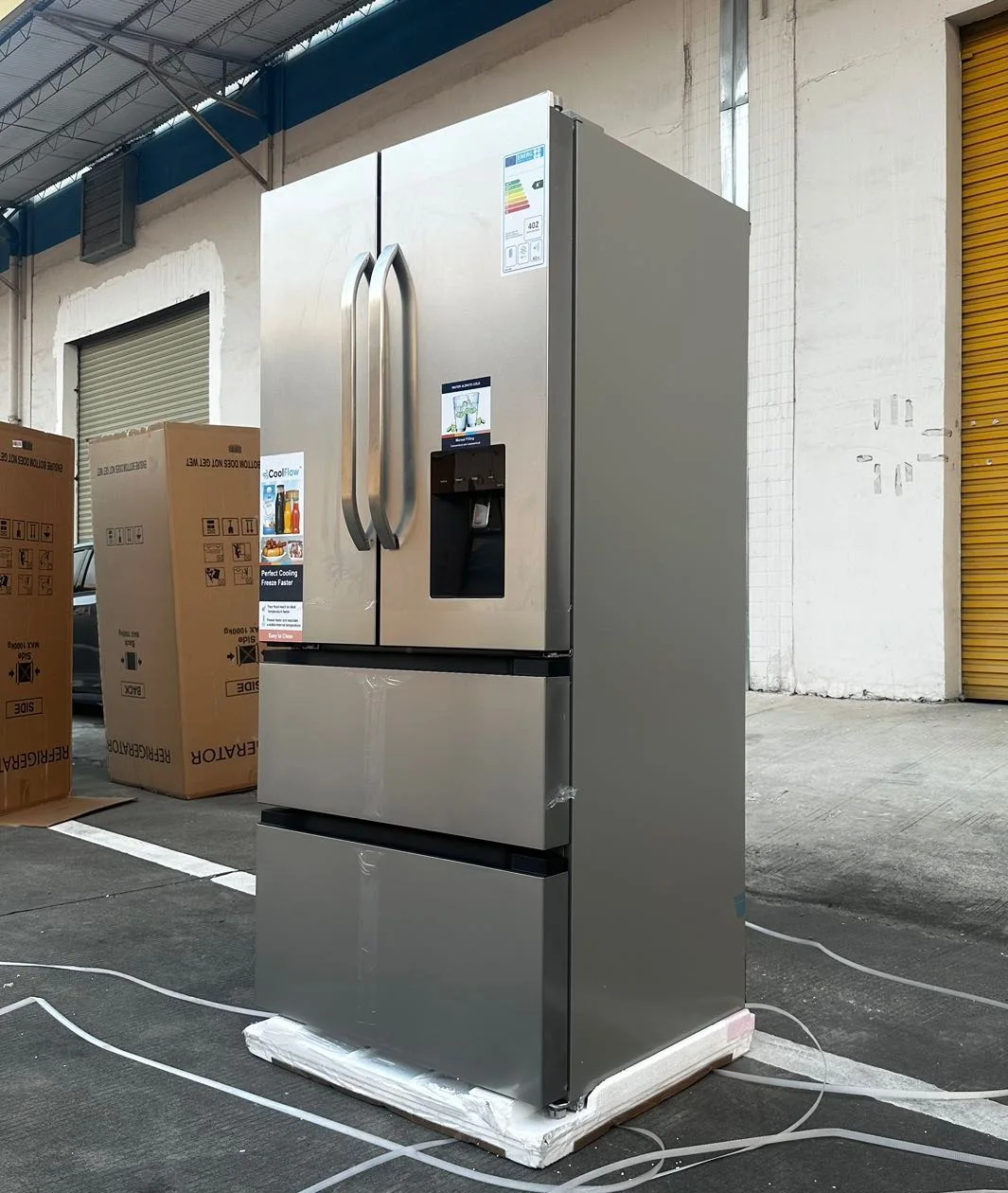 Four-Door Bottom-Freezer Refrigerator Hot Sale Large Volume Household Unit Electric Frost-Free Outdoor