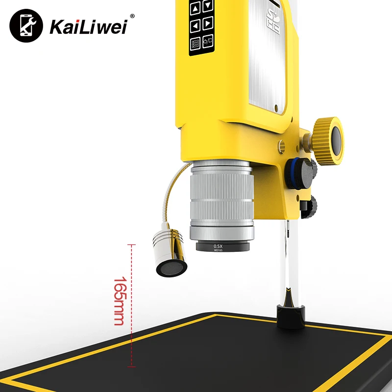 Kailiwei All In One 48MP HDMI-Compatible Digital big base dental Microscope prices camera Industrial Electronic Repair