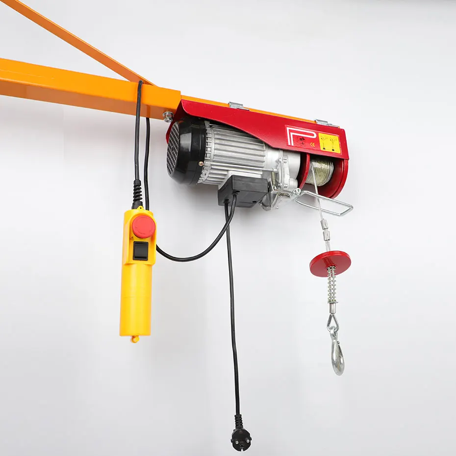 SHAWSON hot mini-type wireless remote control electric wire rope crane lifting equipment