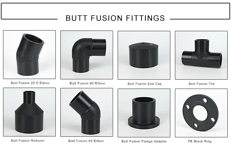 DN90 pe100 pipe fitting pe electrofusion hdpe electrofusion 45 degree elbow