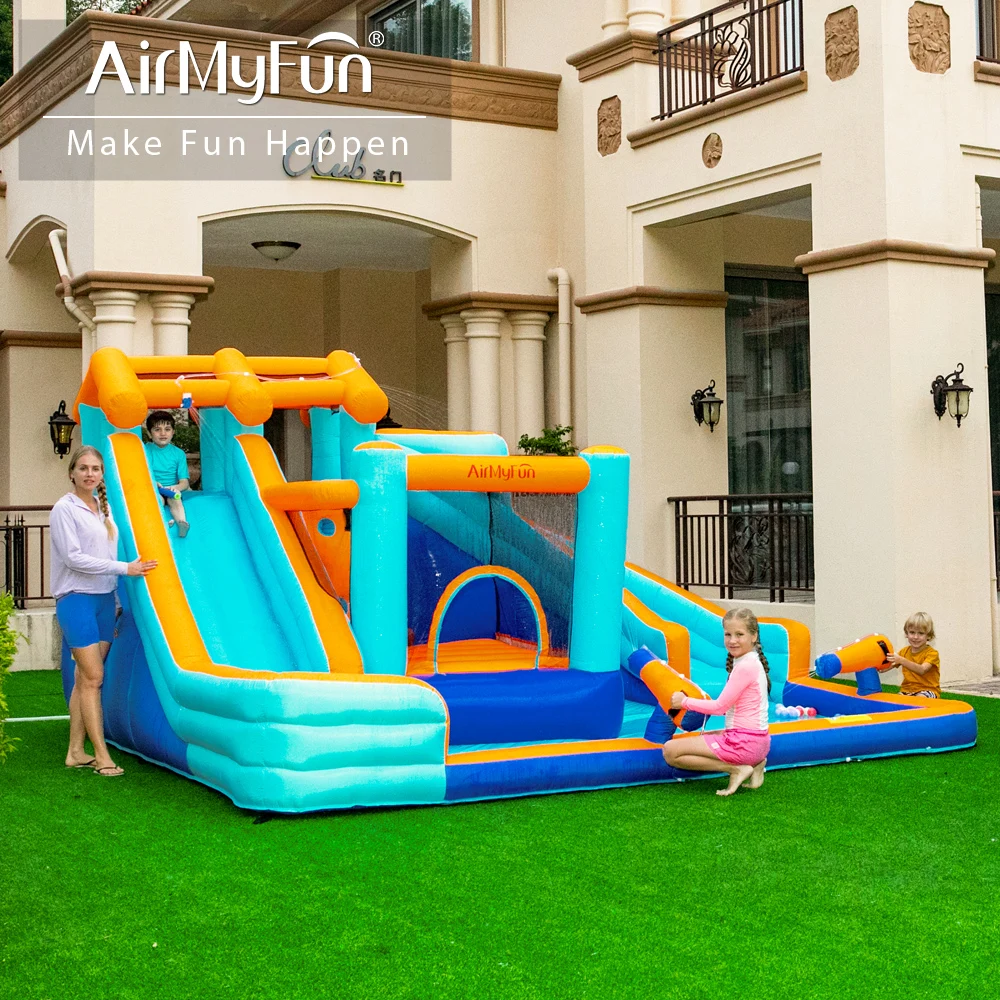 Wholesale Party Bouncy Kids Bouncing Castle Inflatable Bounce House With Ball Pit Water Slide Castle For Party Event