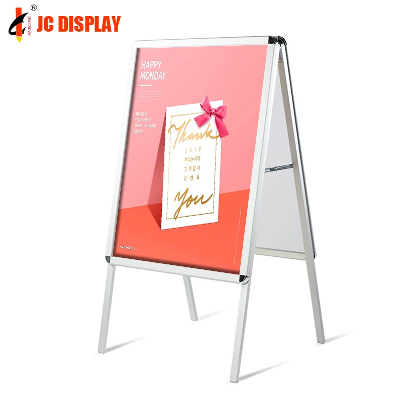 Outdoor Pavement Sandwich Board Sign Aluminum A Frame