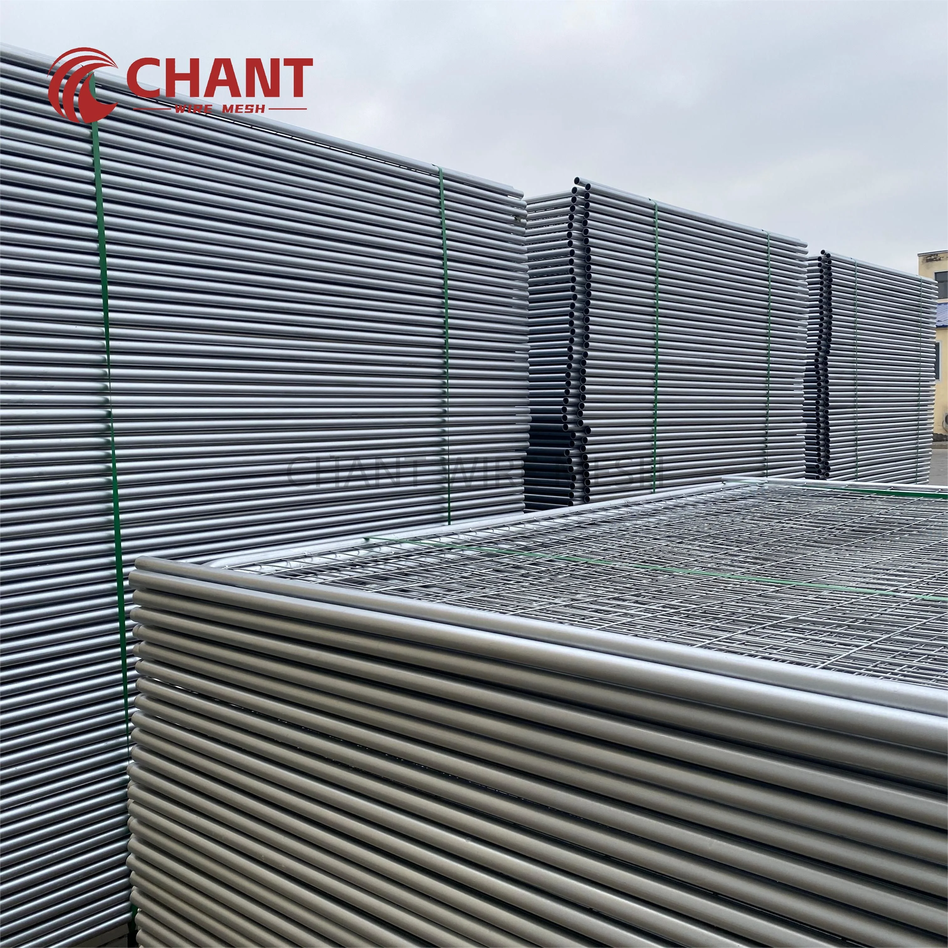 High Standard Fully Galvanised Temporary Fencing For Construction Sites
