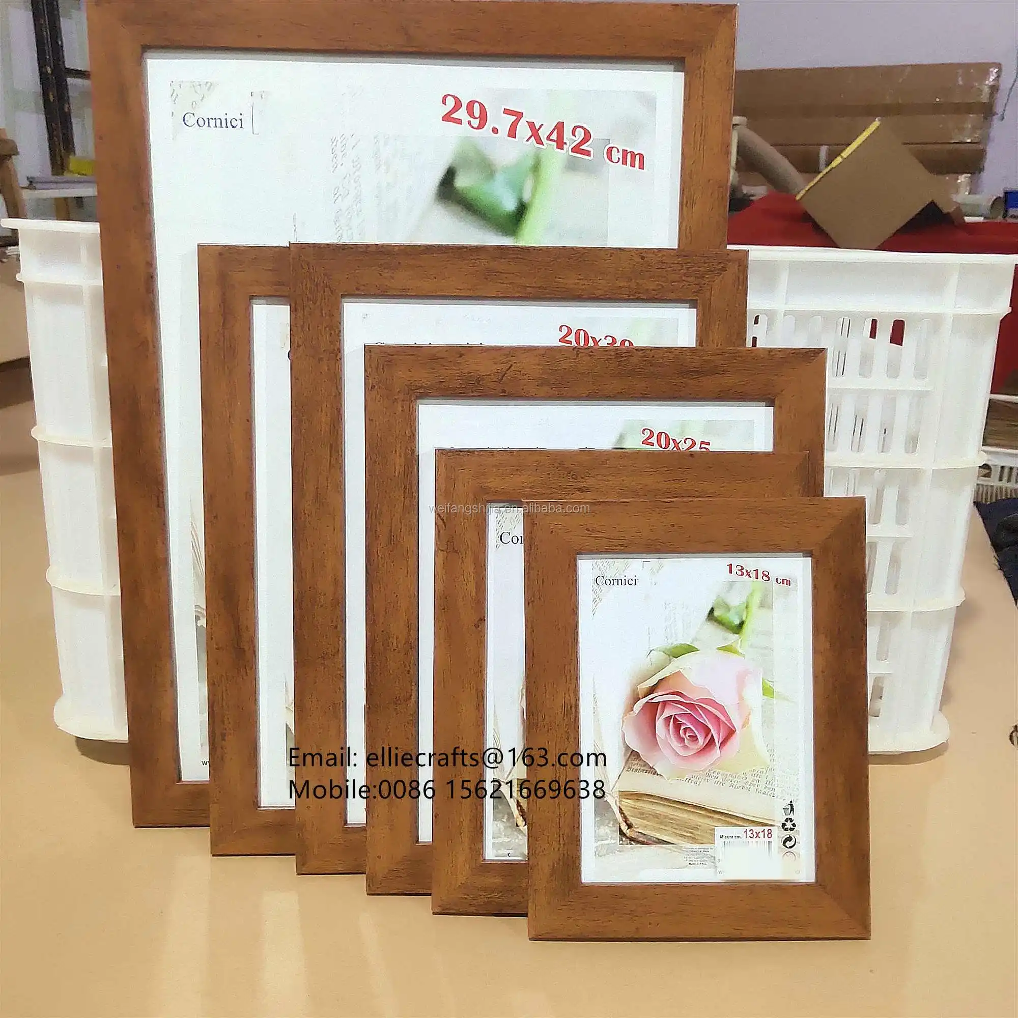 Wholesale 4x6 5x7 6x8 8x10 Black MDF Photo Frame Wooden Picture Frame A4 A3 A2 A1