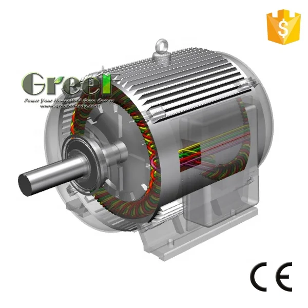 40 kw 375 rpm 3 phase ac low rpm Permanent Magnet Synchronous generator