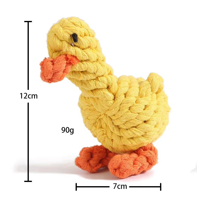 Wholesale new pet knitting chewing and biting toy molar dog toy interactive cotton rope toy