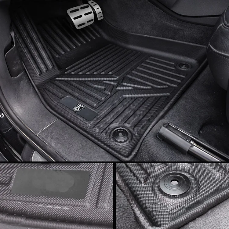 New design custom two layers car floor mats universal set 4 pieces luxury car carpets floor mat