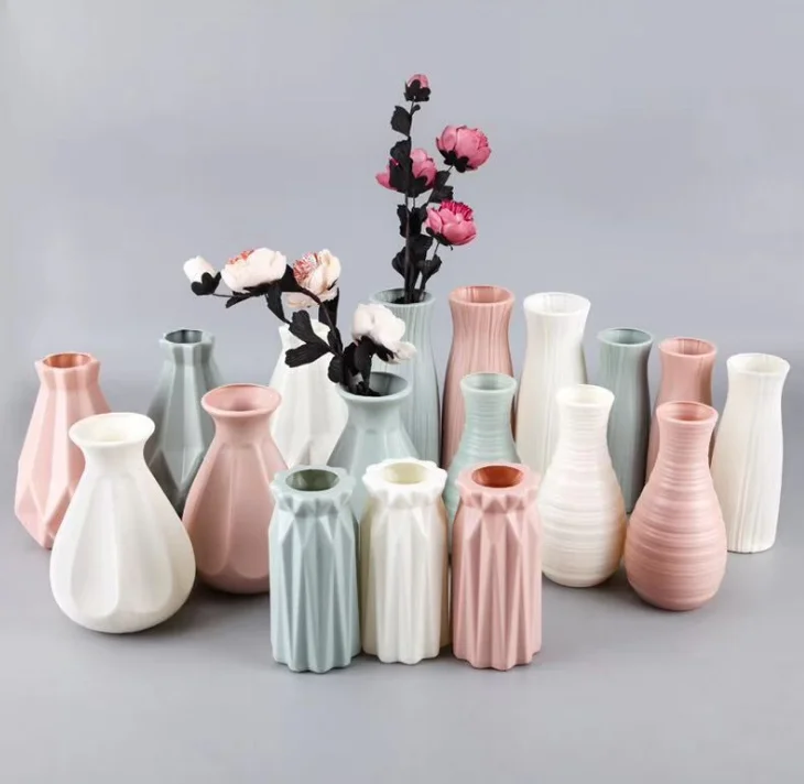 
High Quality Cheap Festival Decoration Vases Stand And Gift plastic tall Flower Vase 