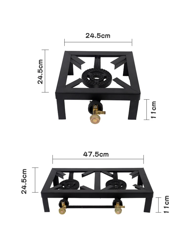 kitchen gas wok stove cast iron gas burner cast iron stove Kompor Gas Komersial with 3 burner