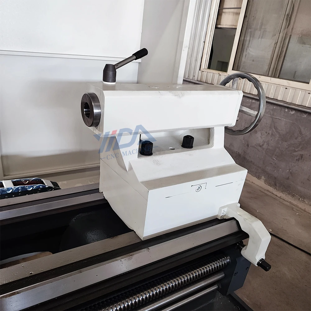 Efficient manual metal lathe Q1322 pipe threading lathe with steady rest horizontal lathe machine for metal