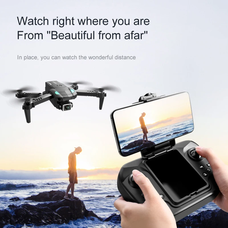 Drone Portable S128 4k/8k Quadcopter Dual Camera Obstacle Avoidance Optical Flow Wifi Rc Mini Flights Helicopter Drones