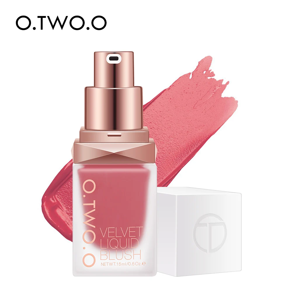 O.TWO.O Makeup Face Liquid Blusher Silky Long Lasting 4 Color  Cheek Blush