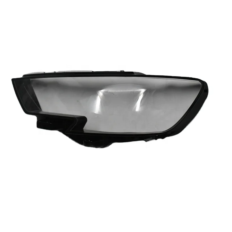  PORBAO Auto Parts Black Border Transparent Headlight Lens Cover for A3 16-19
