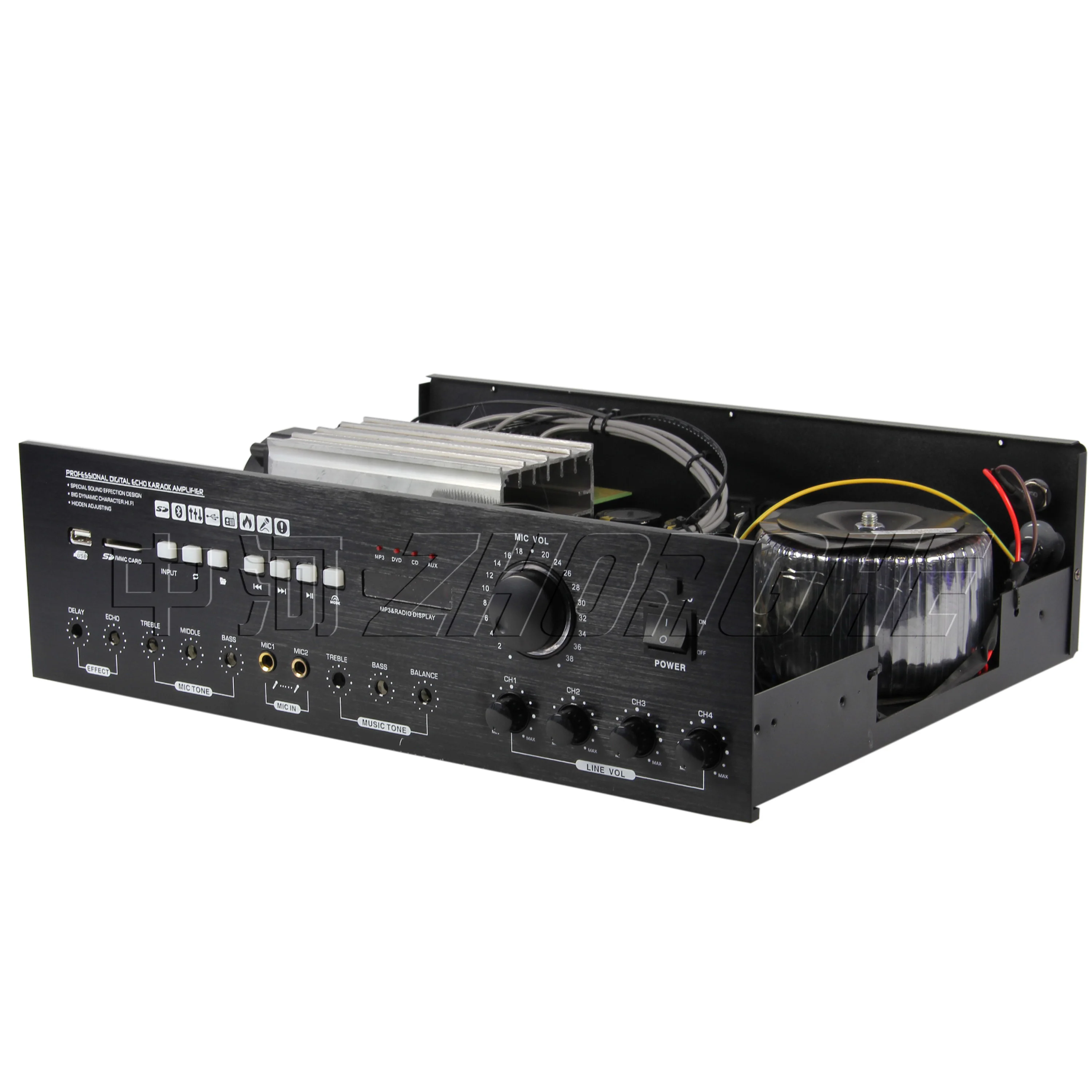 Система общественного адреса, Цифровой караоке, домашний кинотеатр, аудио, высокомощный стерео усилитель