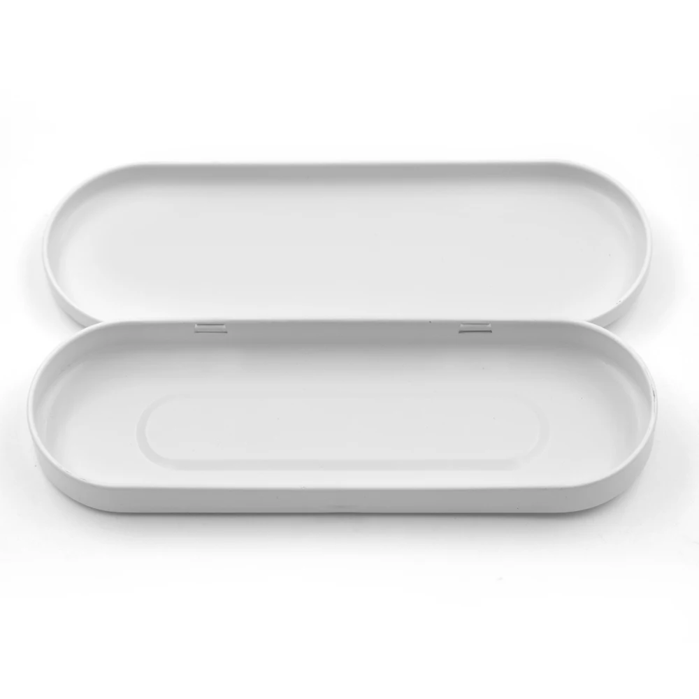 Round metal tin pencil case with custom printed logo