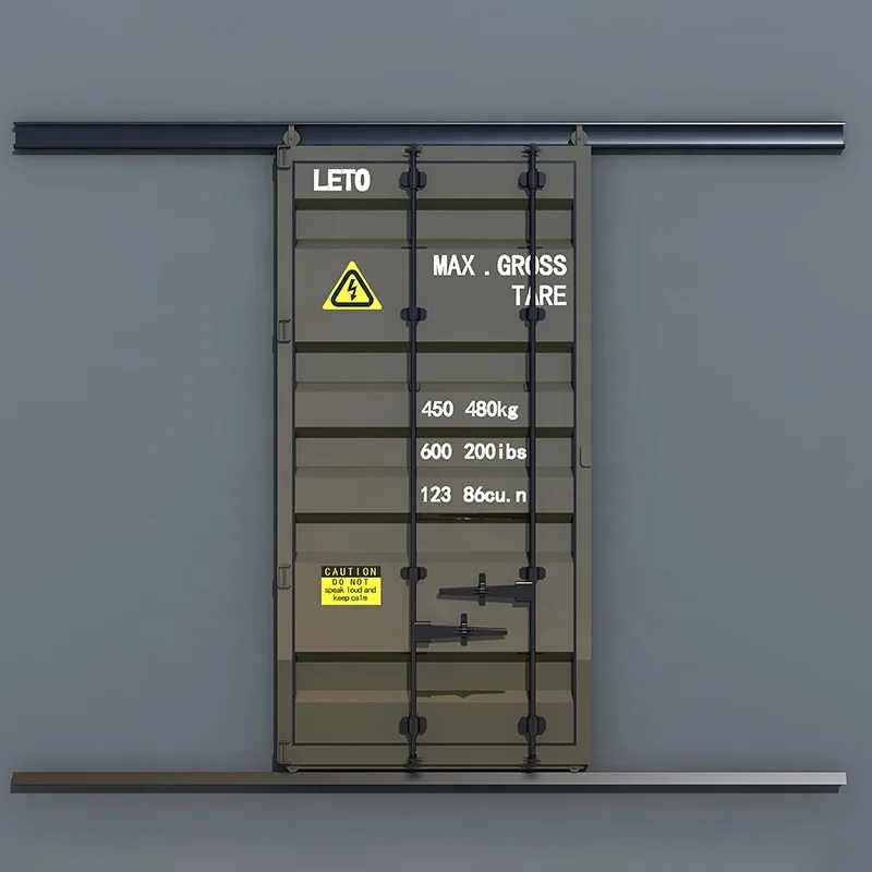 Sliding Barn Door  Industrial Furniture Shipping Container Style For Bathroom Kitchen Room Custom Logo And Size MOQ 1 Piece