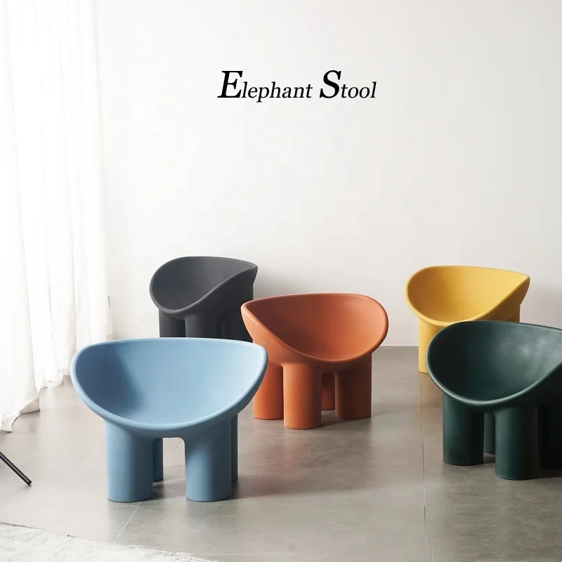 Cheap living room furniture Roly poly chair plastic chair with cushion