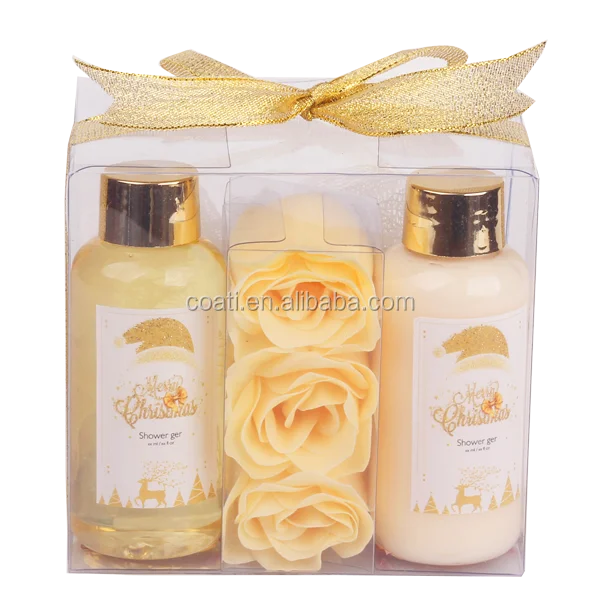 Christmas Red Bath gift set MJL custom women bath spa kit for USA brand distributors