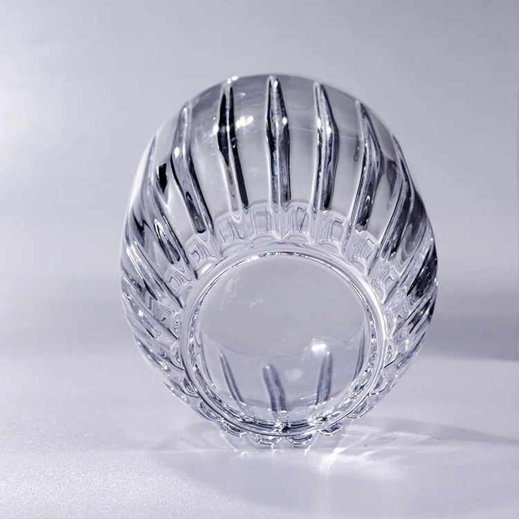 Whisky Tumbler Ocean Tumbler Lead Free Crystal Glass Wine Set Crystal S005 Striped Create Art Luxury Shot Glass Drinkware 551.6g