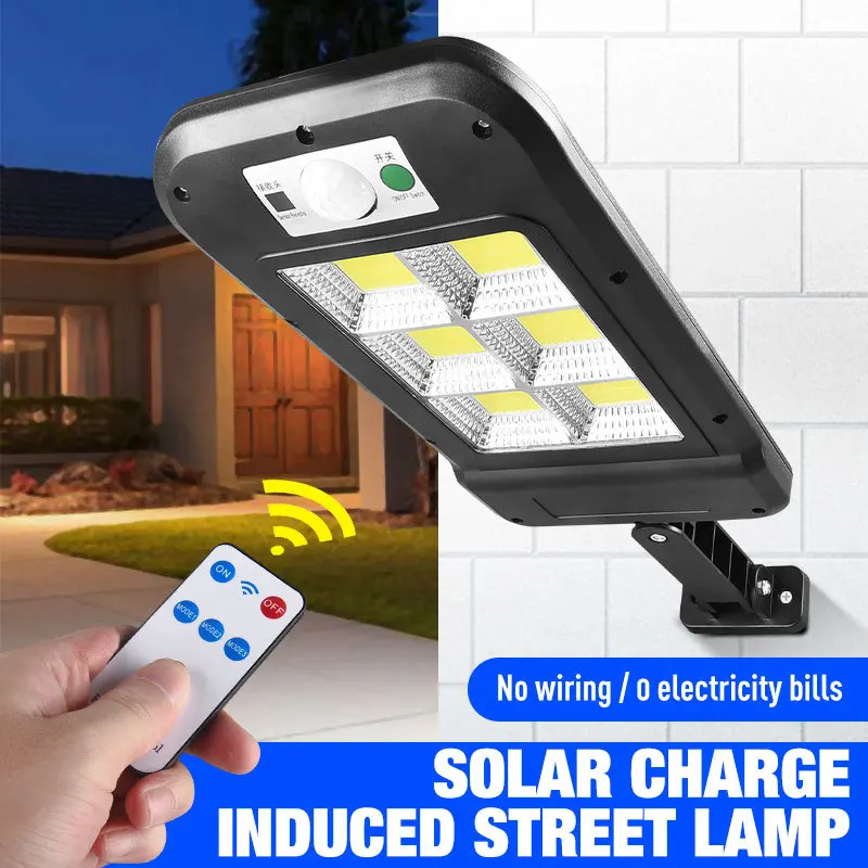 Solar Street Lights Outdoor Solar Lamp with 3 Light Mode