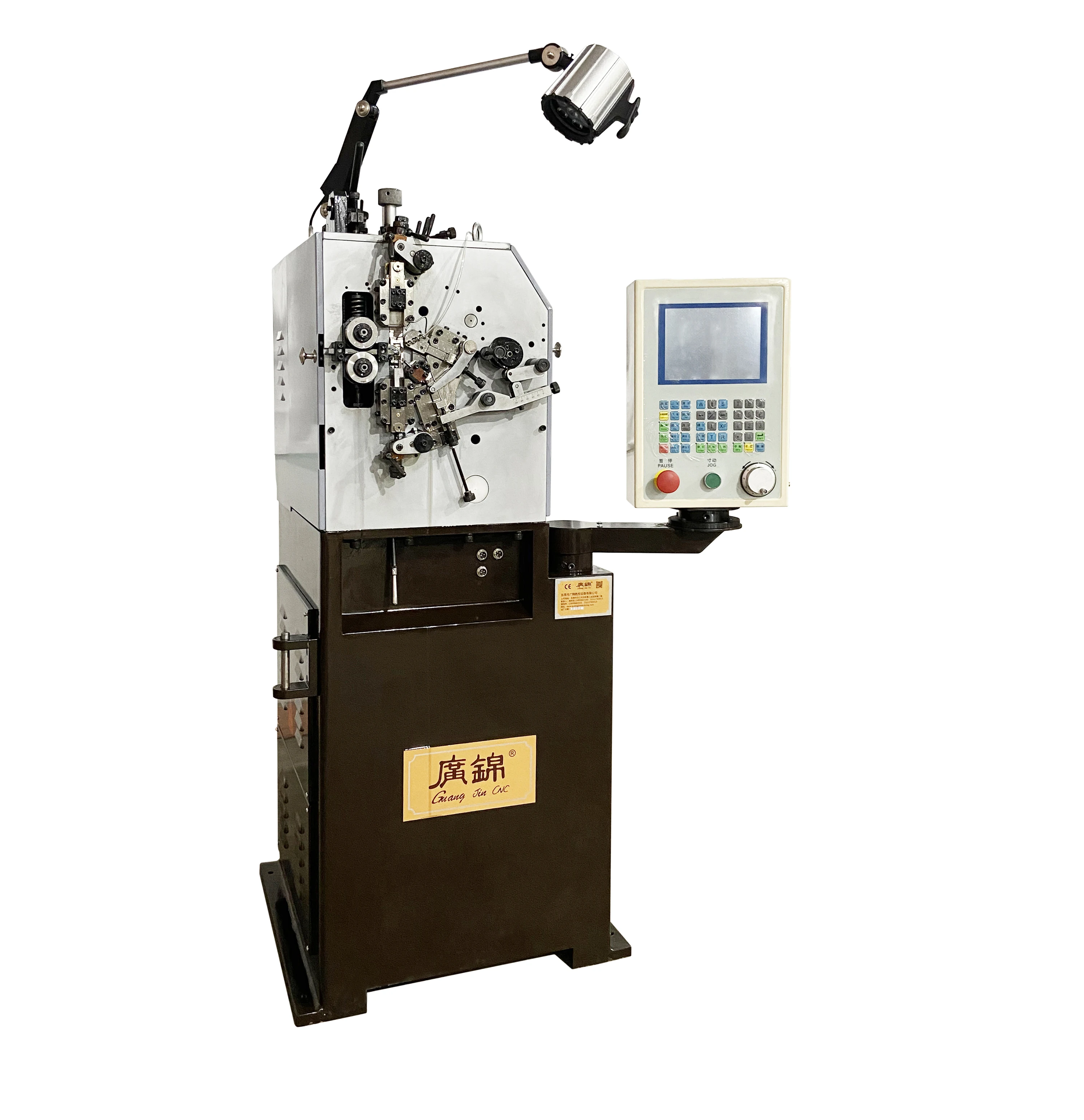 2 Axis 1 mm Precise Spring Coiling Machine For stainless steel 0.7mm into cable guide sleeve spring