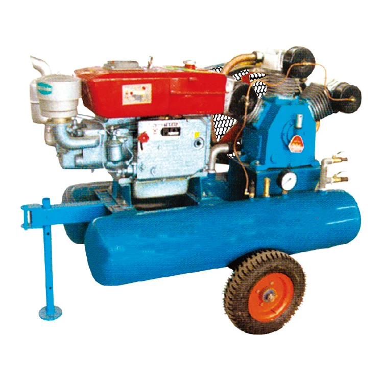 High pressure AC motor 15kw diesel piston screw oil-free air compressor