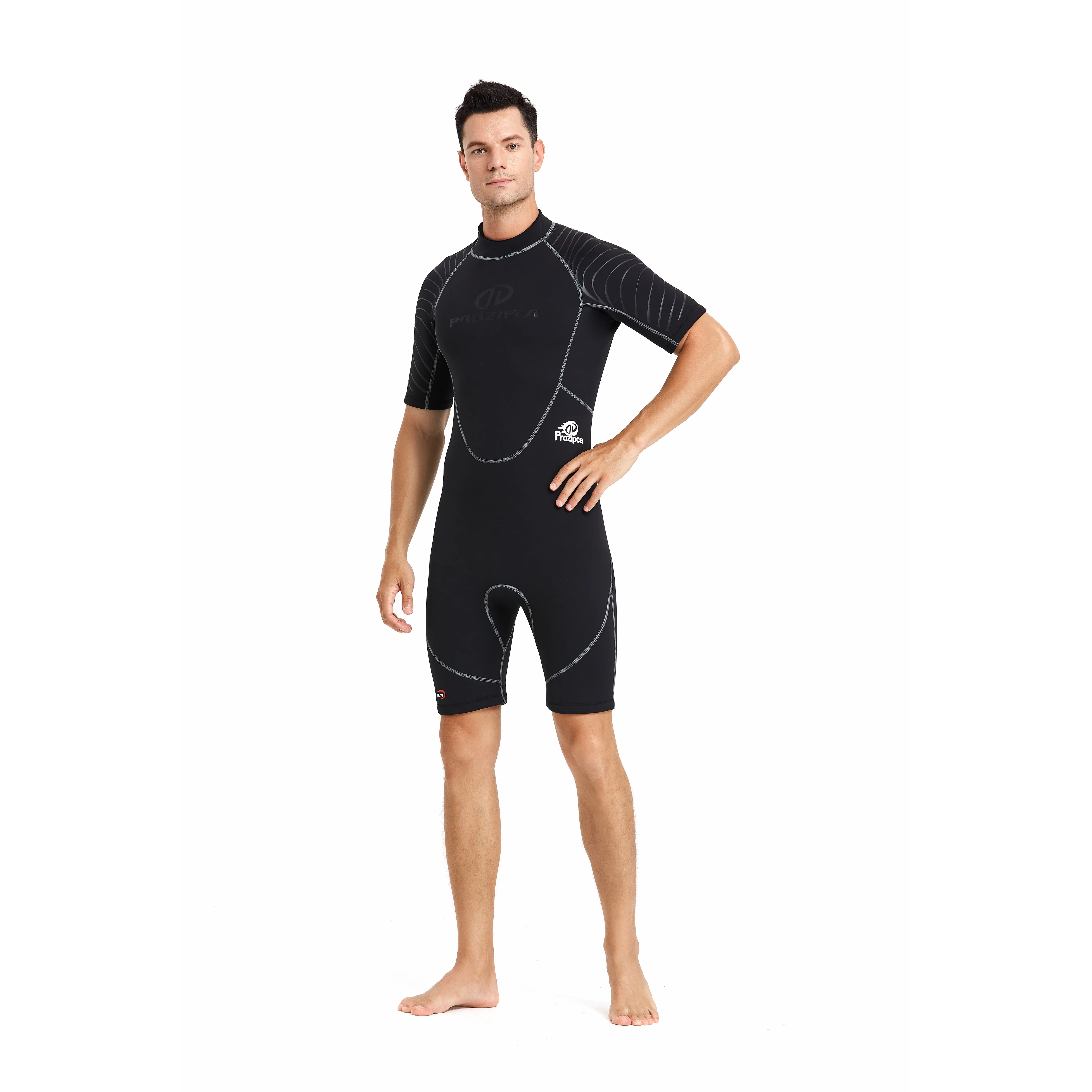 High Quality Ultra Strech Tight Swimsuits Yamamoto 3Mm Neoprene Fabric Shorty Men Wet Snorkeling Surf Suit