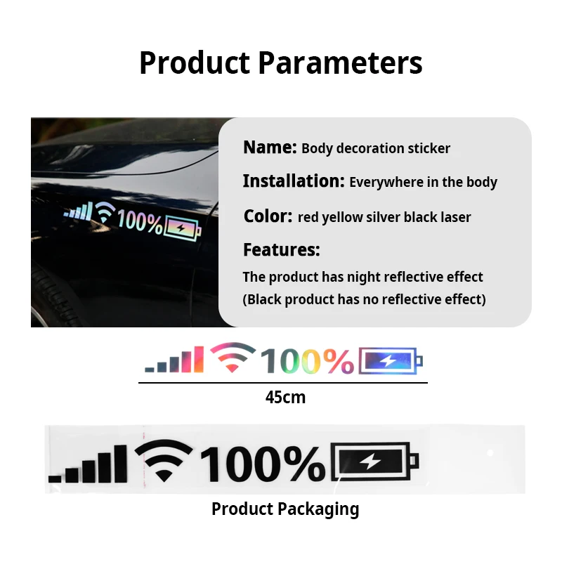 Car Laser Sticker Mountain Compass Fashion Auto Body Styling Decoration Decal Colorful Rear Windshield Stickers