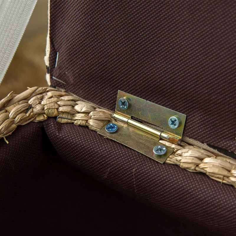 
Hot sale new design storage Ottoman Bench rattan pouf stool 