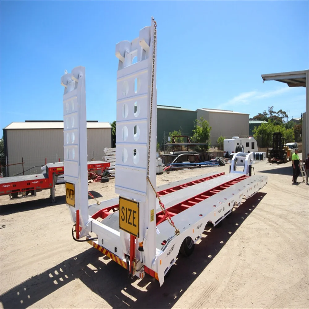 BERKLEY 3 axles Carry Excavators Lowboy low platform trailer Australian ADR Certification lowbed truck Semitrailer