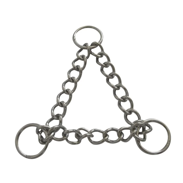 Оптовая продажа с фабрики, горячая Распродажа, тренировочный ошейник из нержавеющей стали для домашних животных, маленькая сварная цепь для дрессировки собак