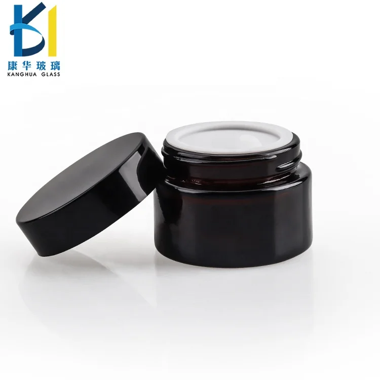 
Hot Sale Frosted Clear Glass Jar Cosmetic 50ml 