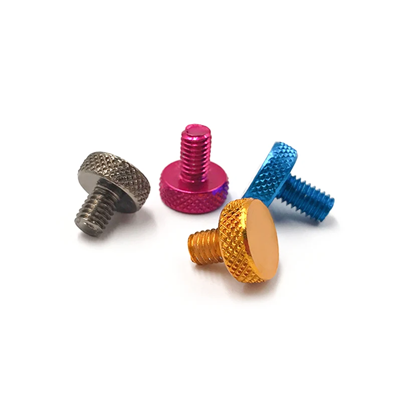 Popular Aluminum 6061 Anodized  Knurl Thumb Screw