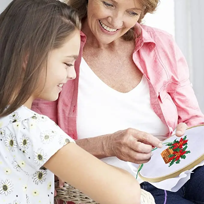 multi color crosstitch embroidery thread set, polyester embroidery thread