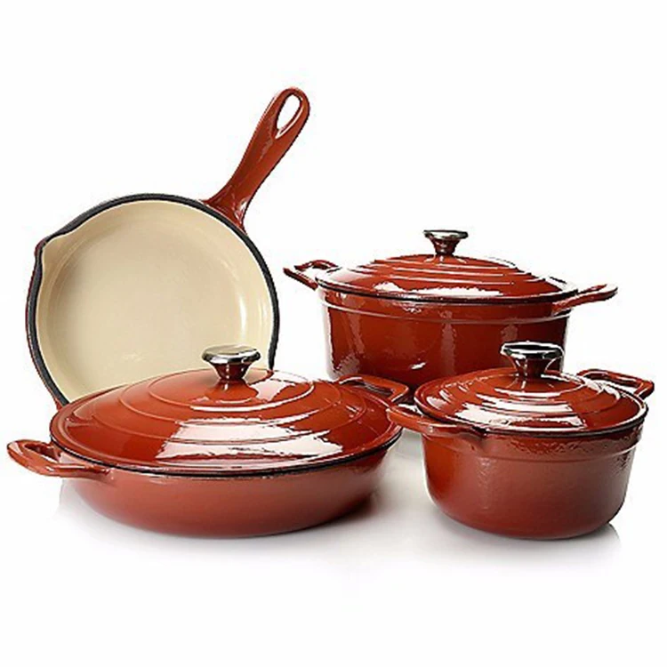 
Cast Iron Cookware Set For Kitchen Use 