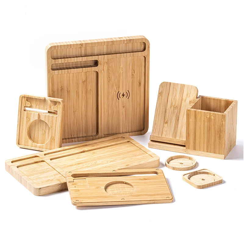 Customized Wooden Card Base Desk Business Card Display Stand Wooden Card Holder Wood Product