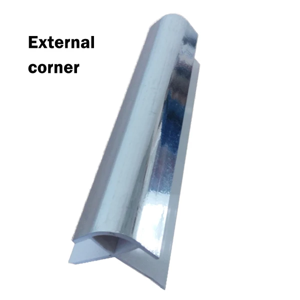 Качественный внутренний уголок из белого ПВХ 10 мм