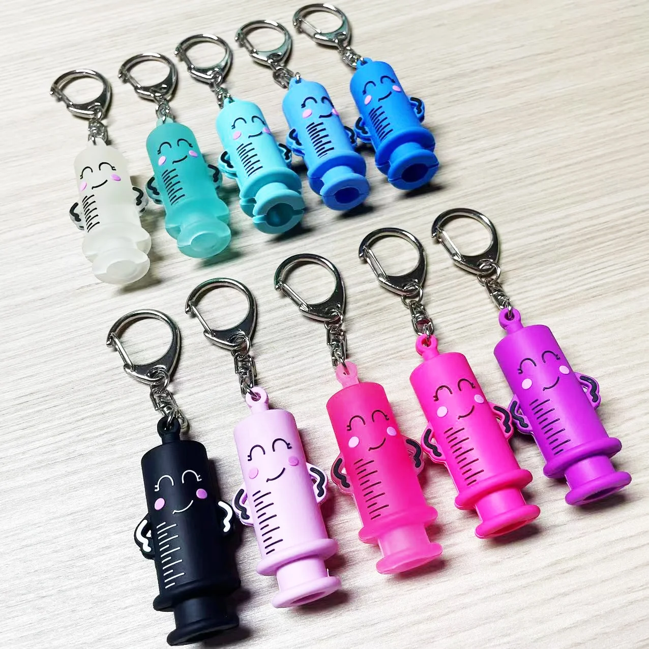 Portable Ampoule Opener Custom Various Colors Syringe Blister Essence Unlocking Device Keychain Durable Small Bottle Opener Gift