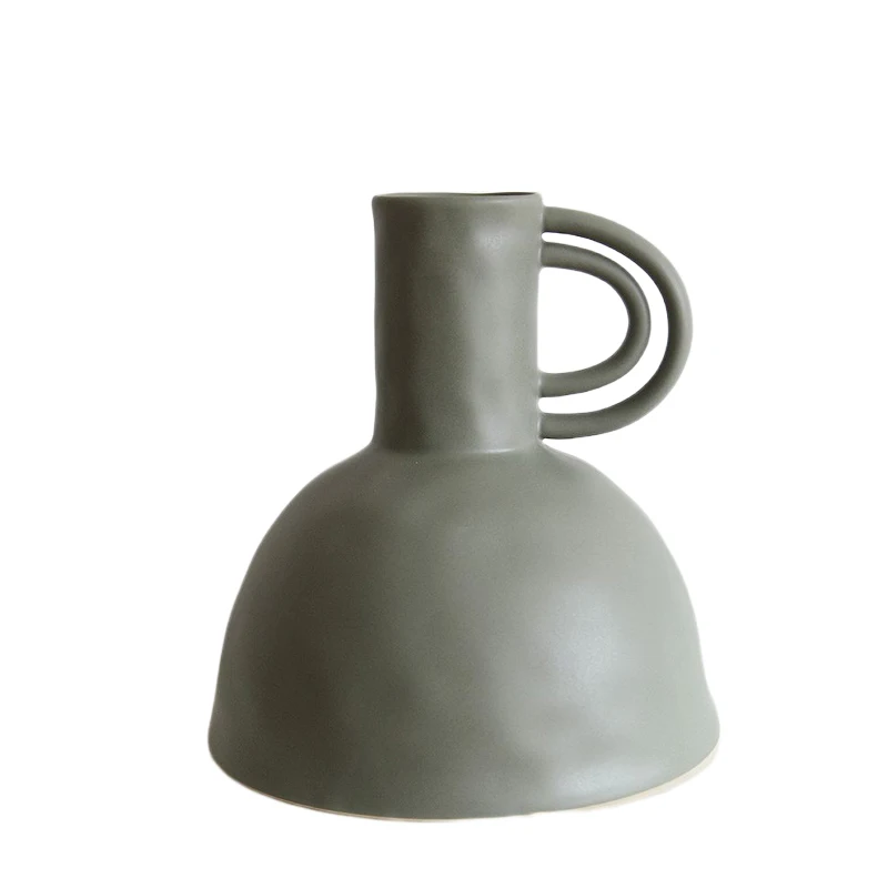 Custom Living Room Large morandi Modern Nordic Style Matte Colorful Flower Ceramic Vase for Wedding Home Decor