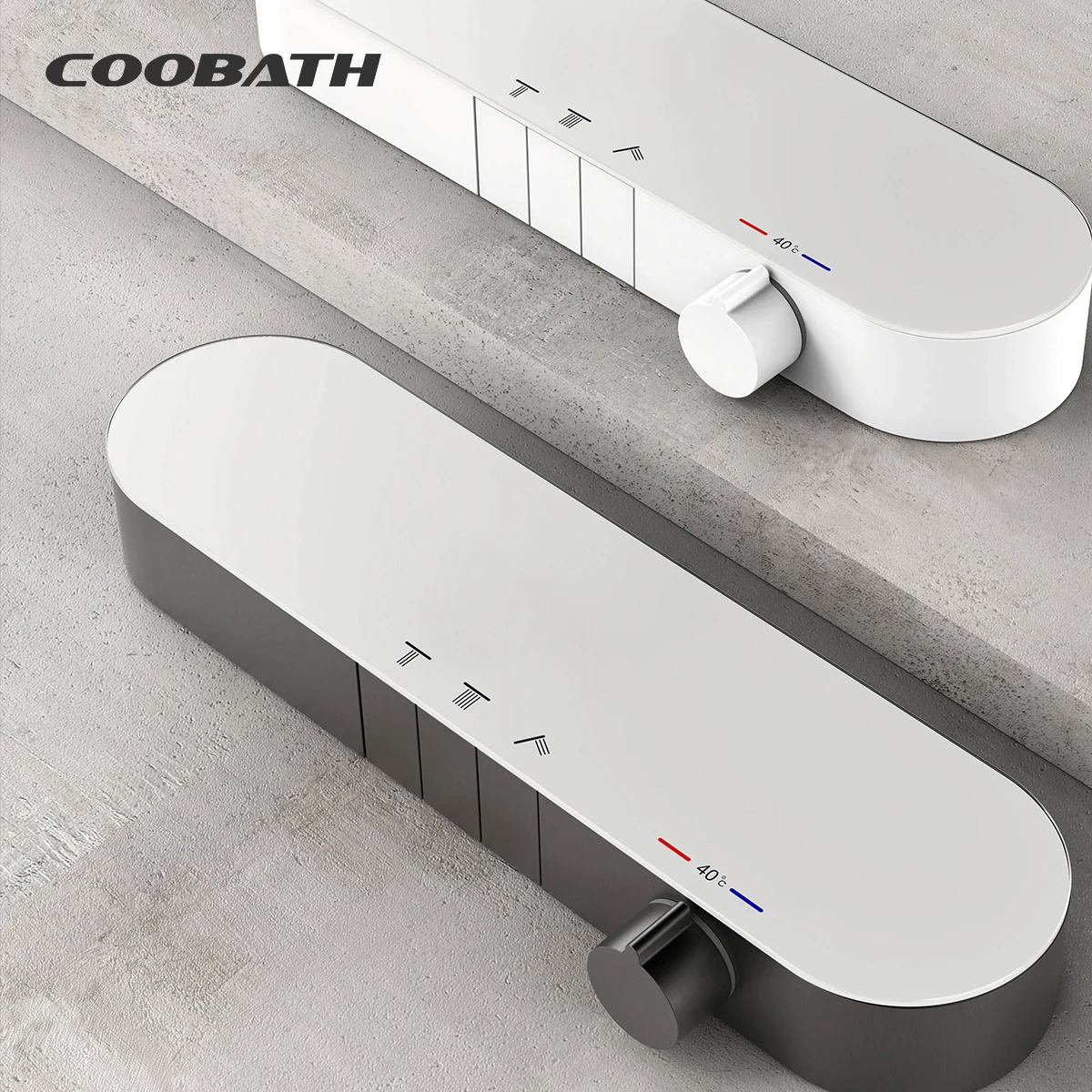 Luxury Digital Display Thermostatic Bathroom Showers Faucet Set For Hotel Rainfall Shower System Bath Mixer