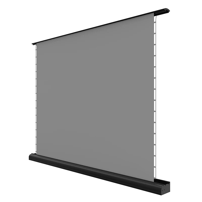 ALR Electric Tab Tension Floor Rising Screen Ambient Light Rejecting Motorized for UST Laser 4k Projector