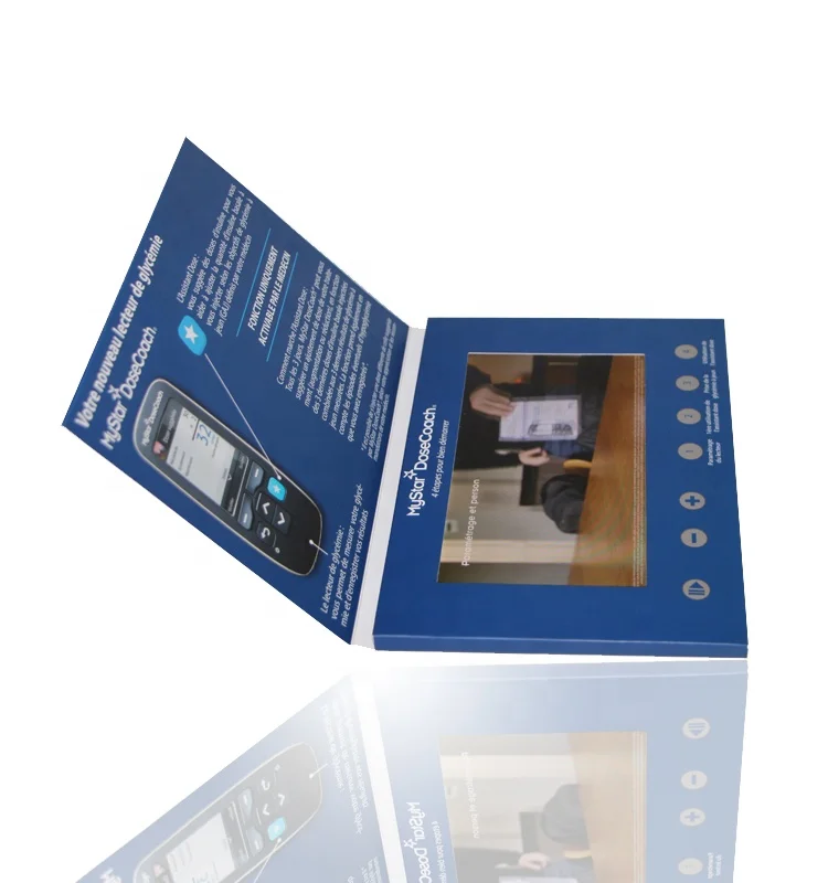 
Creative Simple 7 inch lcd screen paper advertising player video brochure lcd screen 