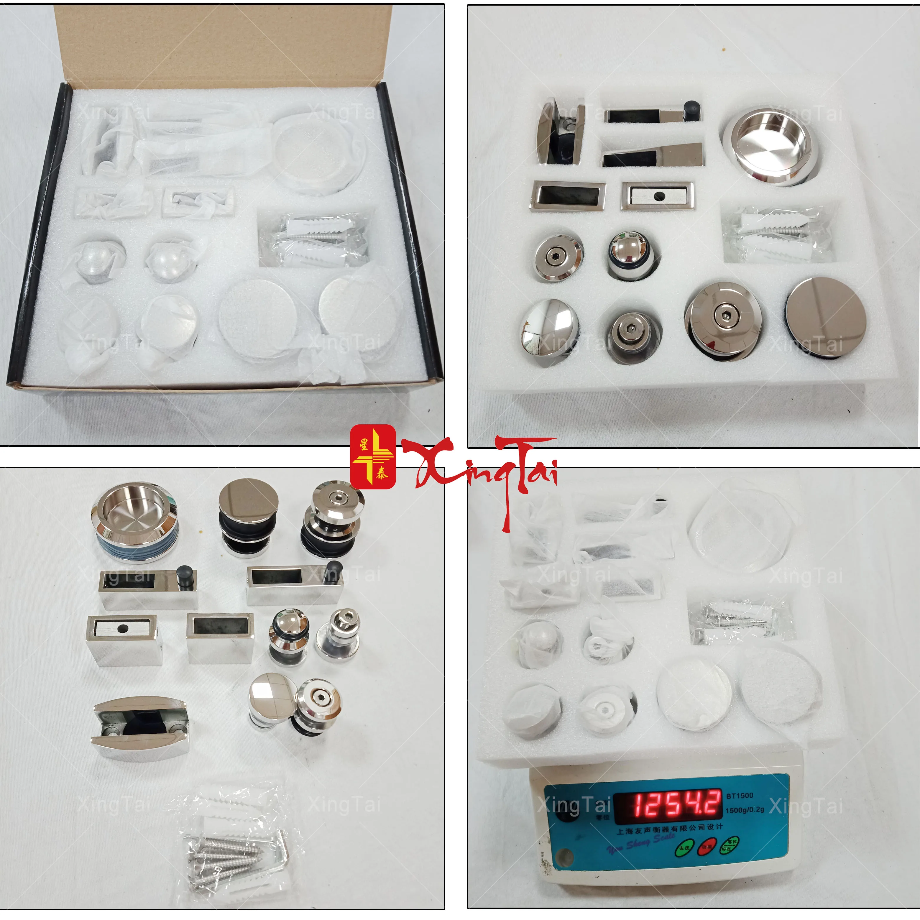 High Quality Fashion Glass Sliding Door System Satin Finish Sliding Door Hardware