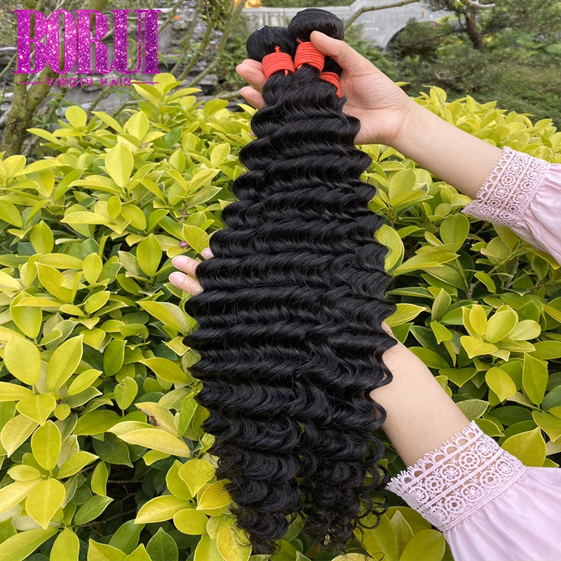 Boruihair cheapest bohemian hair weave  bundles