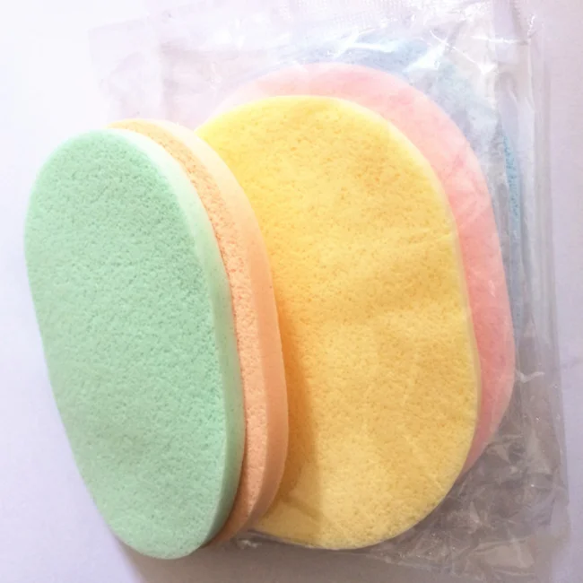 Compressed Natural Spa Facial Sponge Makeup Cosmetic Reusable Private Label Cellulose Exfoliating Clean Pva Wash Facial sponge